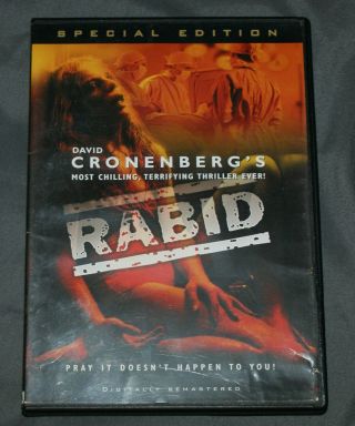 Rabid (dvd,  2004) Rare Horror Gore Cronenberg