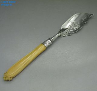 Antique Victorian Large Solid Sterling Silver Butter Knife 41g Birm 1866