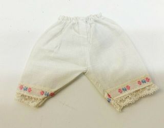 Vintage Madame Alexander 8 " Wendy Kin Doll Clothes Pantaloons With Flower Trim