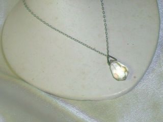 Antique Art Deco Victorian Large Drop Crystal Necklace