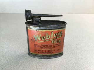 Rare “webley” Gun Oil Can