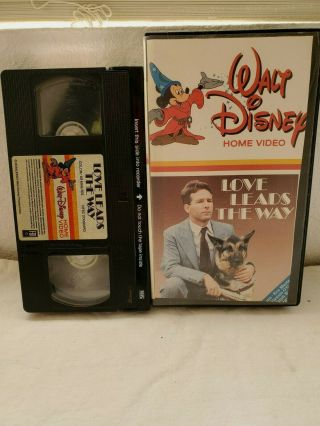 Walt Disney Home Video Vhs Love Leads The Way.  Rare