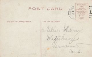 ANTIQUE POSTCARD,  LUSITANIA,  YORK HARBOR AT NIGHT,  CUNARD OCEAN LINER,  SUNK 1915 2
