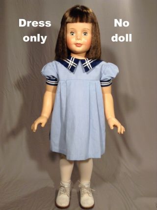 Cute Vintage Nautical Themed " Sailor " Dress Fits Patty Playpal 35 " Lifesize Doll