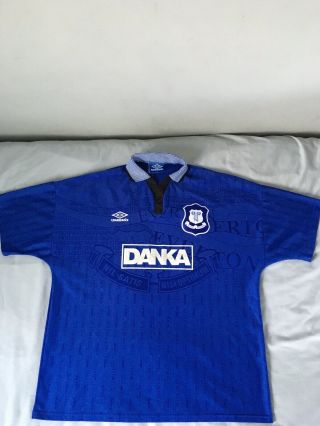 Everton 1995 1997 Home Shirt Rare (xxl)