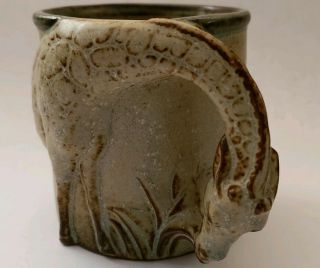 Rare Coffee Cups Mug Giraffe Handle Unmarked - Details 2