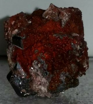 Rare Rutile Crystals & Iridecent Turgite Graves Mountain GA Mineral Specimen Gem 2