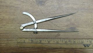 Old Tools,  Antique Ps&w 7 " Wing Divider,  Hvac,  Tinner,  Missing Thumb Screw