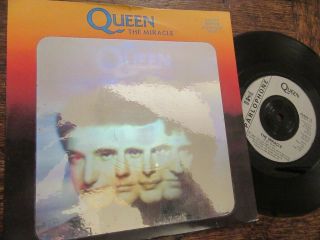 Queen " The Miracle " Rare Limited Edition Hologram Pic Sleeve - Queenh 15