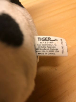 Rare Vintage Tiger 1999 Furby Buddies White Spots Bean Bag Plush Collectible 3
