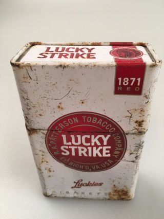 Antique Vintage Lucky Strike Red R.  A.  Patterson Tobacco Co Va Usa 1871