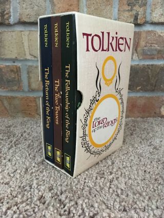 Rare The Lord Of The Rings Trilogy 1966 Unwin Paperbacks 3 Book Set Jrr Tolkien