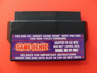 Galoob Game Genie With Adapter for the Nintendo NES 101 Top Loader RARE 2