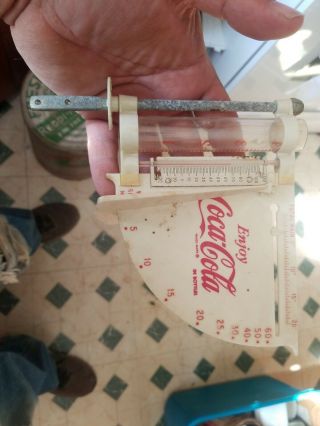 Antique Vintage Coca Cola Rain Gauge Glass Tube