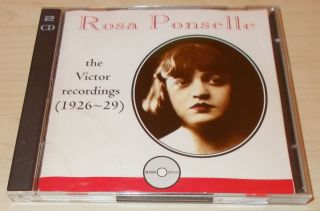 Rosa Ponselle - The Complete Victor Recordings (1926 29) - Verdi - 2xcd 1994 - Rare