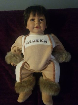 Limited Release Retired Adora Eskimo Doll Denali Alaska Rare & Signed By Artist