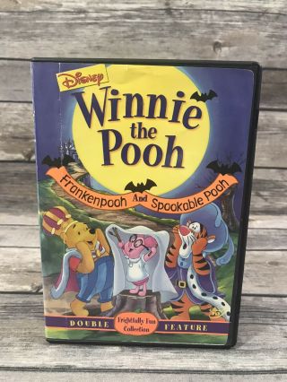 Winnie The Pooh - Frankenpooh And Spookable Pooh (dvd,  2002) Disney Rare Oop