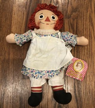 Vintage Knickerbocker Raggedy Ann Doll 14 Inches With Tag