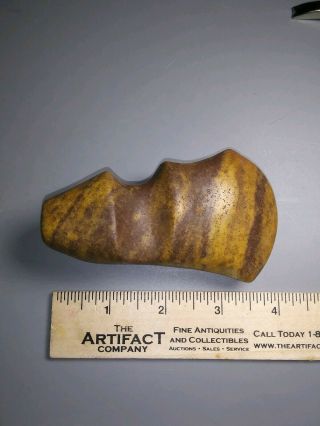Indian Artifact G10 Rare Exotic Hardstone Mini Trophy Axe Great Miami River Oh