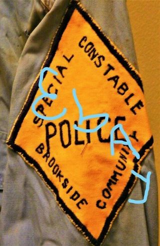 Very Rare Delaware Police Patch To A Brookside Special Constable Police Officer