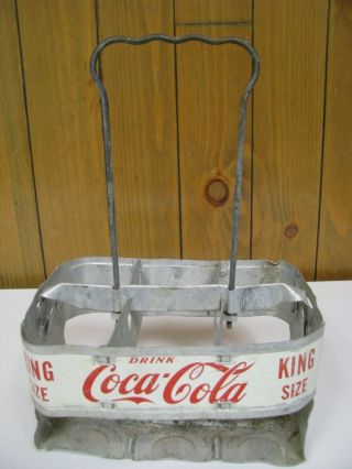 Rare Vintage Coca - Cola Aluminum 6 Pack Holder - King Size