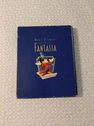 Walt Disney ' s Masterpiece Fantasia Deluxe Collector ' s Edition 1991 VHS/CD RARE 2