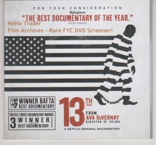 13th Emmy Dvd Ava Duvernay Documentary Prison Industrial Complex Racism Fyc Rare