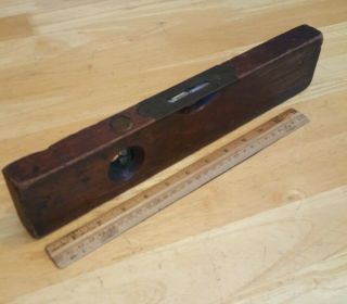Antique Stratton Brothers Wood And Brass No.  5 Level