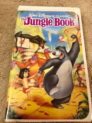 Rare The Jungle Book Vhs 1122 Walt Disney Black Diamond Classics Movie