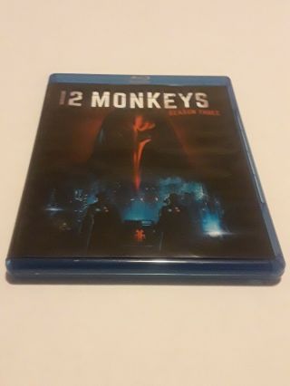 12 Monkeys: Season 3 (blu - Ray Disc,  2018) Discs Extremely Htf Rare Oop