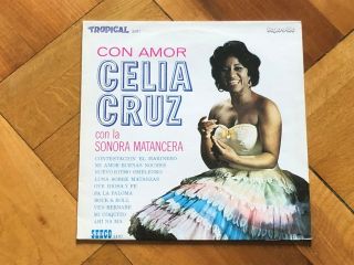 Celia Cruz Con Amor Sonora Matancera Seeco Tropical Sonodisc Lp France Rare