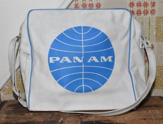 Rare Vintage 1960’s Pan Am Plastic Messenger Book Bag