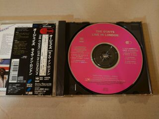 THE O ' JAYS「LIVE IN LONDON」JAPAN RARE SAMPLE CD NM◆SRCS - 6369 2