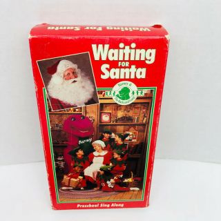 Barney & Backyard Gang Waiting for Santa Pre School Sing Along 1st Ed VHS Rare 3
