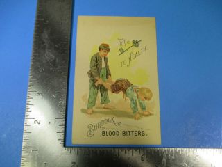 Antique Trade Card Burdock Blood Bitters Foster Milburn & Co Buffalo Ny Tc5