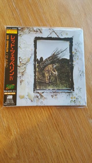 Led Zeppelin Iv Amcy - 2434 Mini Lp 1997 Japan With Obi Rare Edition Like