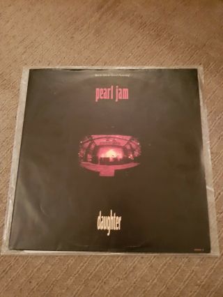 Pearl Jam Daughter 12 " Vinyl Poster Bag Rare