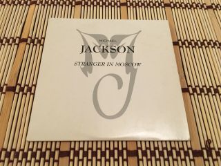 Michael Jackson Stranger In Moscow With Release Sticker Rare Promo Cd
