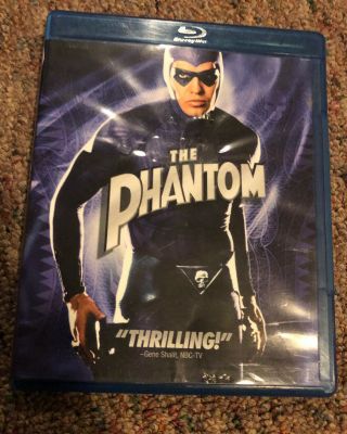 The Phantom (blu - Ray Disc,  2010) Billy Zane Kristy Swanson Comic Book Rare Oop