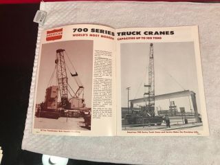 RARE 1960S AMERICAN HOIST 700 TRUCK CRANE DEALER SALES BROCHURE 15 PAGE 2