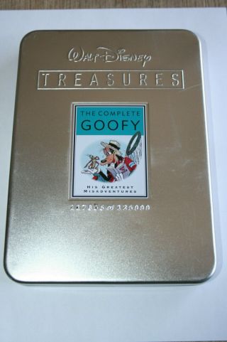 Walt Disney Treasures The Complete Goofy Dvd W/tin A Great And Rare Set