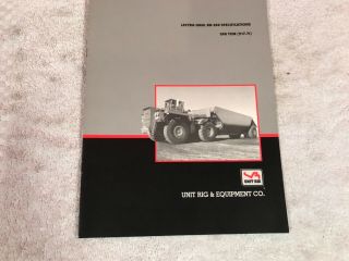 Rare Unit Rig Lectra Haul 240 Ton Dozer Tractor Dealer Brichure 7 Page