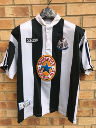 1995 - 97 Newcastle United Home Shirt (very Good) Large Rare Classic