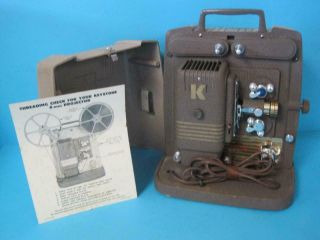 Awesome Vintage Keystone 100g 8mm Film Movie Projector Rare Brown