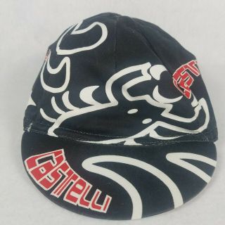 Castelli Scorpion Cycling Cap Italy Hat Casquet Bike Bicycle Racing Kit Vgt Rare