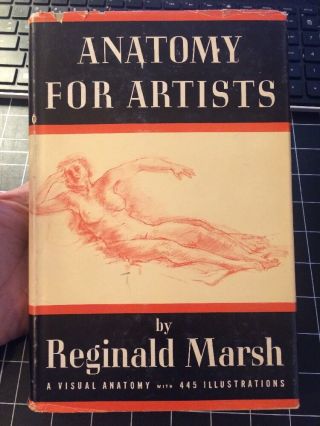 Anatomy For Artists By Reginald Marsh 1945 Rare Art Drawing Book