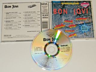 Bon Jovi Live Slippery When Wet Tour 1987 Rare Import Cd Living On A Prayer