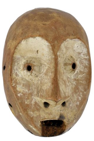 Lega Passport Mask Congo African Art Chip To Mouth