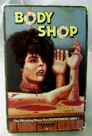 Body Shop Aka Dr.  Gore Vhs Horror Big Box Paragon Video Rare Oop