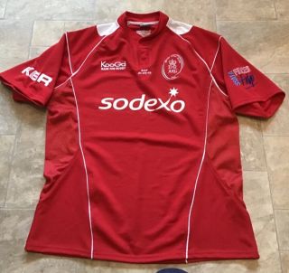 Rare Kooga British Army Rugby Union Shirt Top Mens Jersey Red